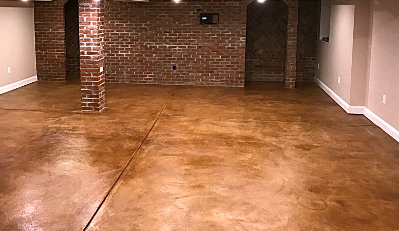 basement concrete refinishing